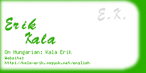 erik kala business card